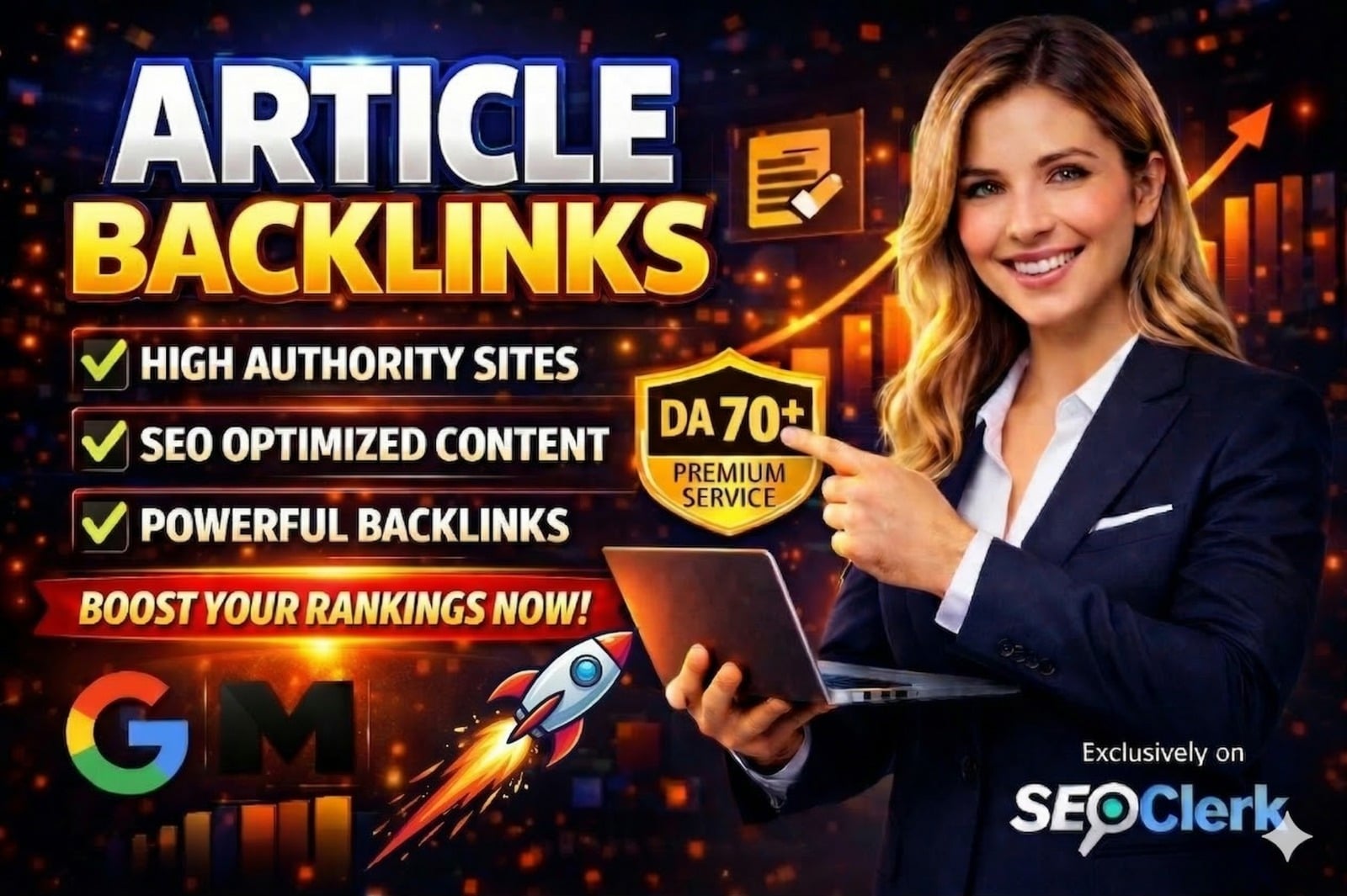 I Will Build 50 High DA Article Backlinks to Improve Google Search Ranking