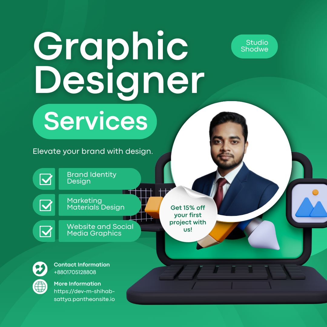 Multitalented graphic designer