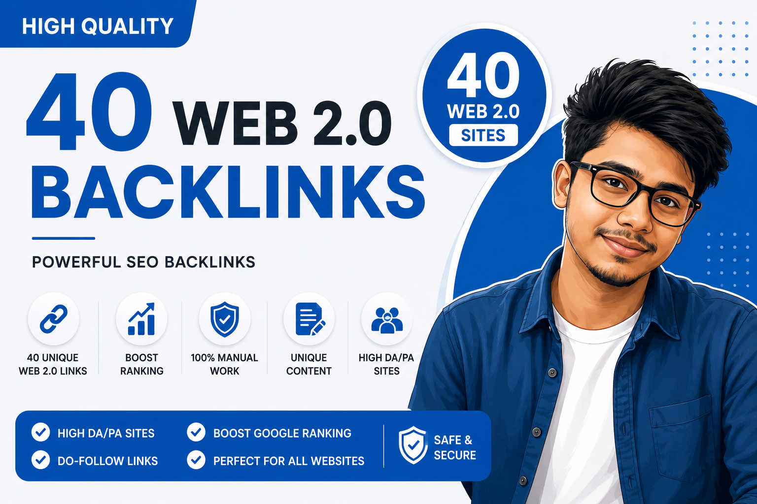 I Will Build 40 Powerful Web 2.0 Backlinks to Boost Your SEO Ranking