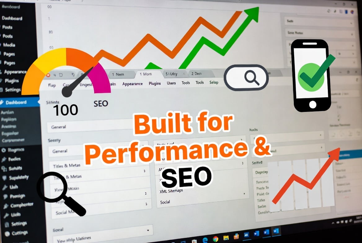 I will build a modern, responsive and SEO-friendly WordPress website (Custom, Elementor, WooCommerce