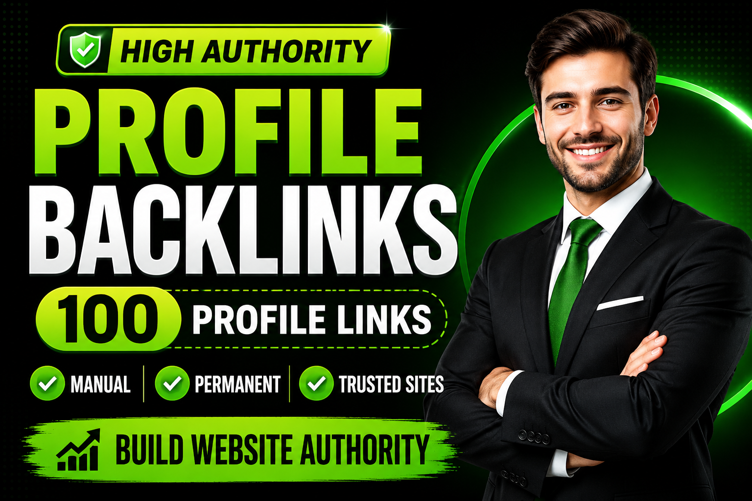 manually build 100 powerful profile backlinks from high authority websites