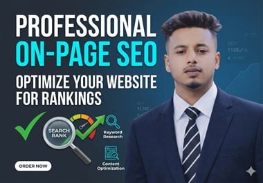 I Will Do Professional On Page SEO for Top Google Ran...