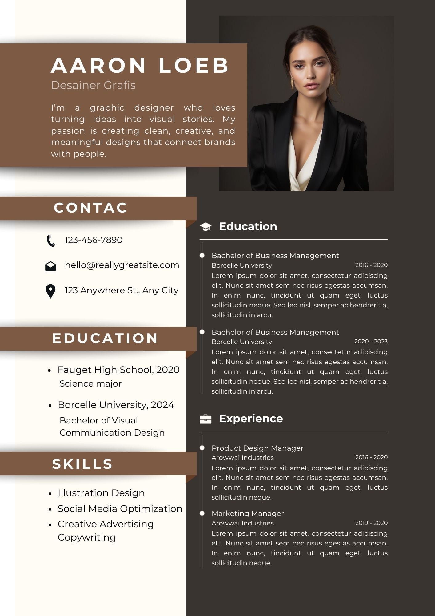 I will create your CV,Resume and LetterHead template 