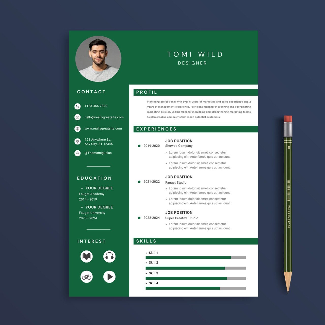 I will create your CV,Resume and LetterHead template 