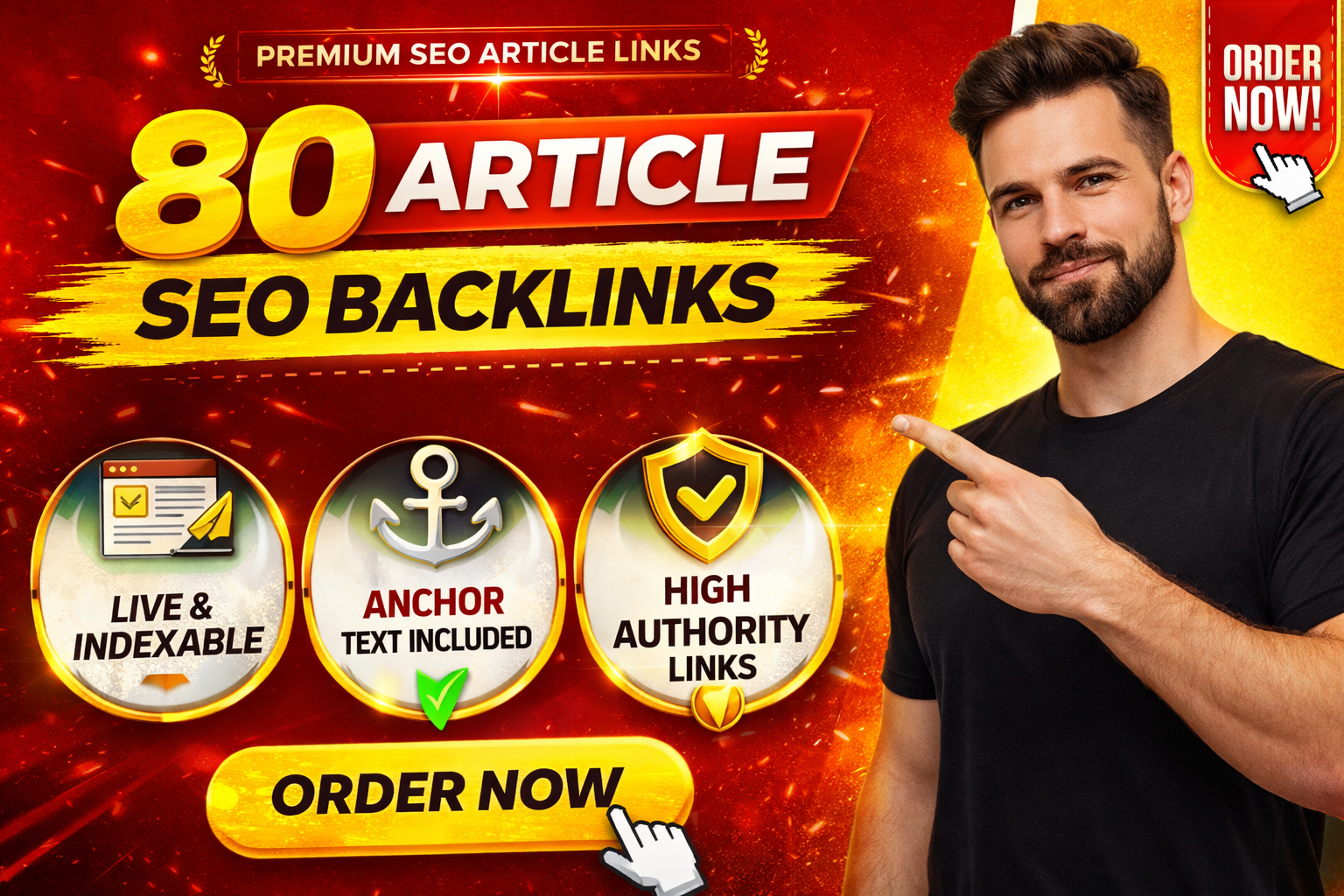 Manually Create 80 Article Submission Backlinks on High Authority Domains