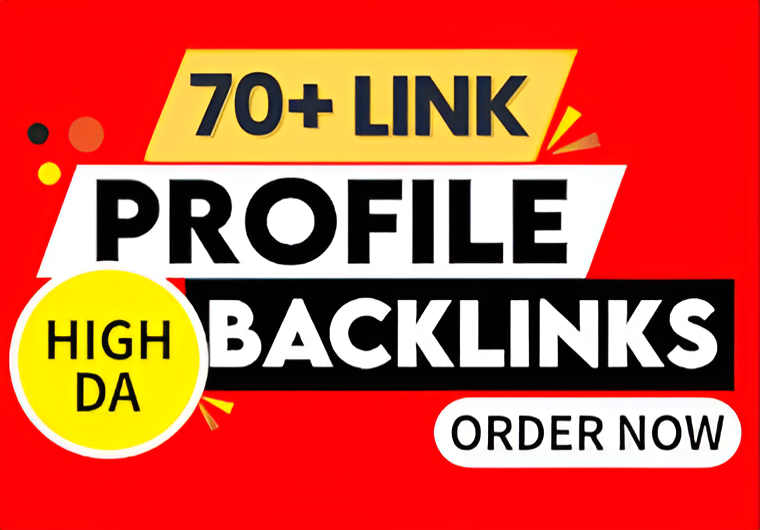 I will create 70 high quality profile creation Backlink For SEO
