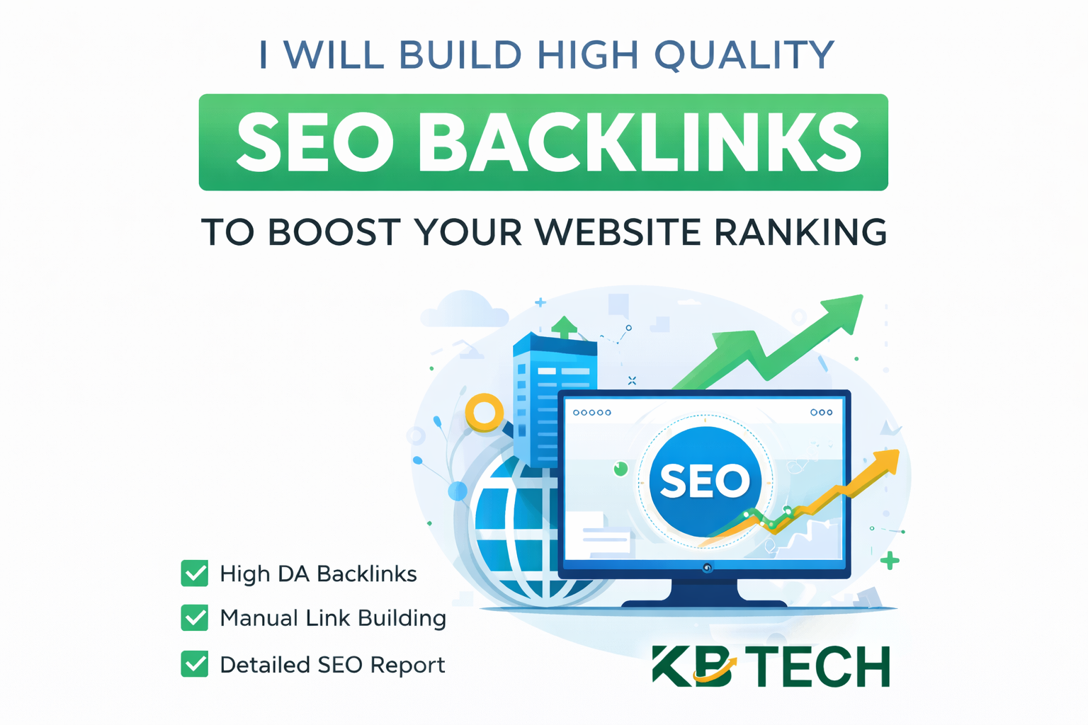 I will build high quality SEO backlinks to boost your website ranking