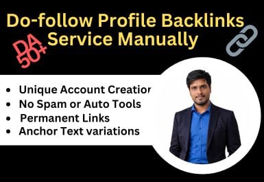 I will create SEO friendly do-follow profile backlink...