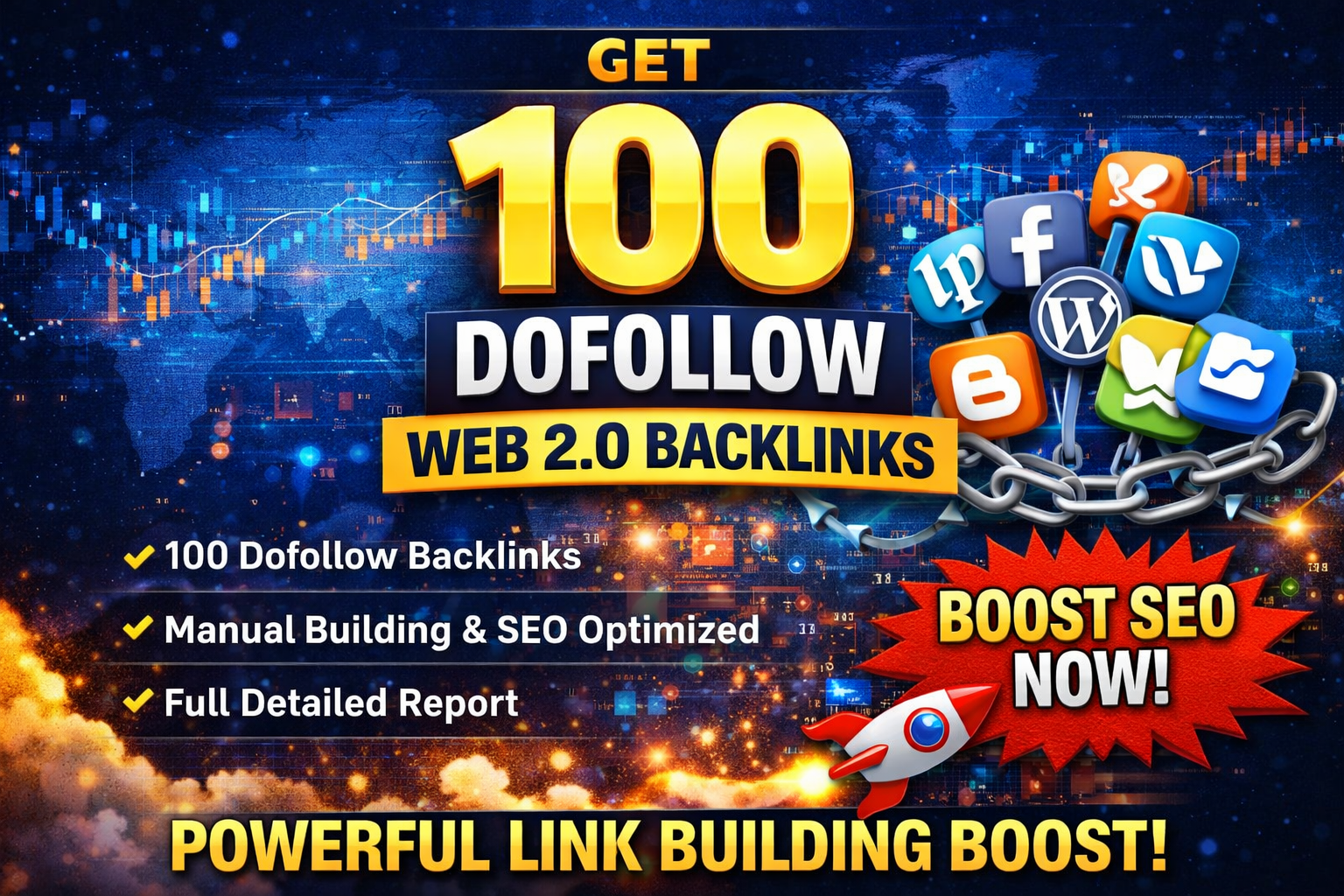 Get 100 Dofollow Web 2.0 Backlinks for Powerful SEO L...