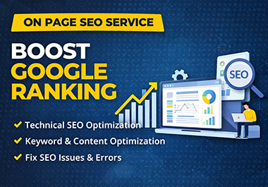 I will do professional on page SEO and fix technical SEO issues for your website