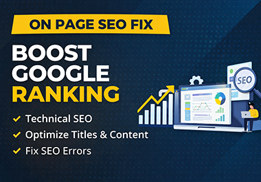 I will do professional on page SEO and fix technical ...