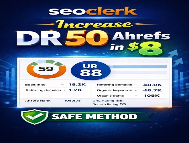 increase DR 50 in 3 days ahref domain rating 50 plus 