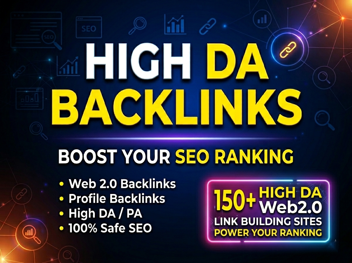 Rank 1 on Google Fast with 150+ High DA Web 2.0 &...