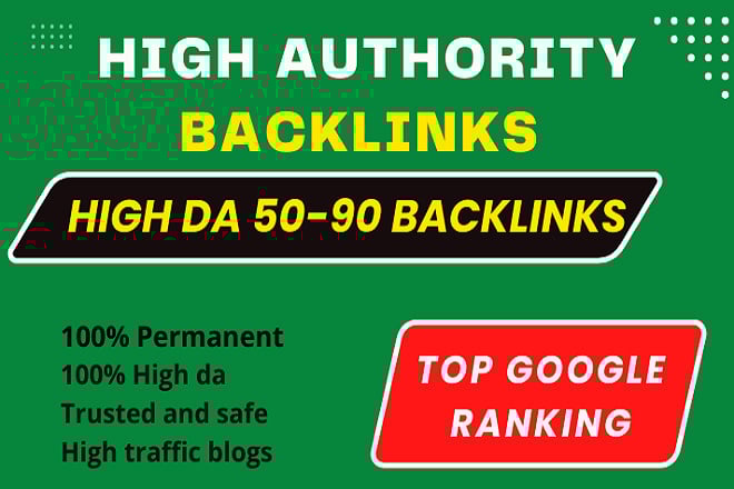 I will do advanced SEO with High Authority Backlinks.