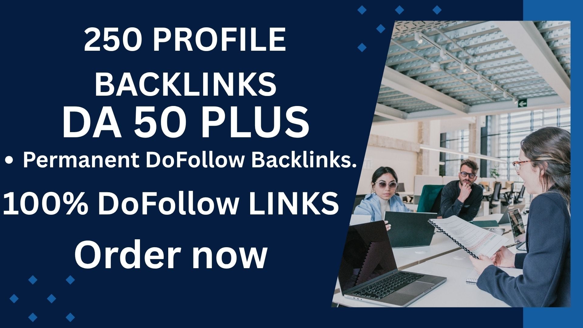 I will build 250 high authority SEO profile backlinks manually for your website SEO