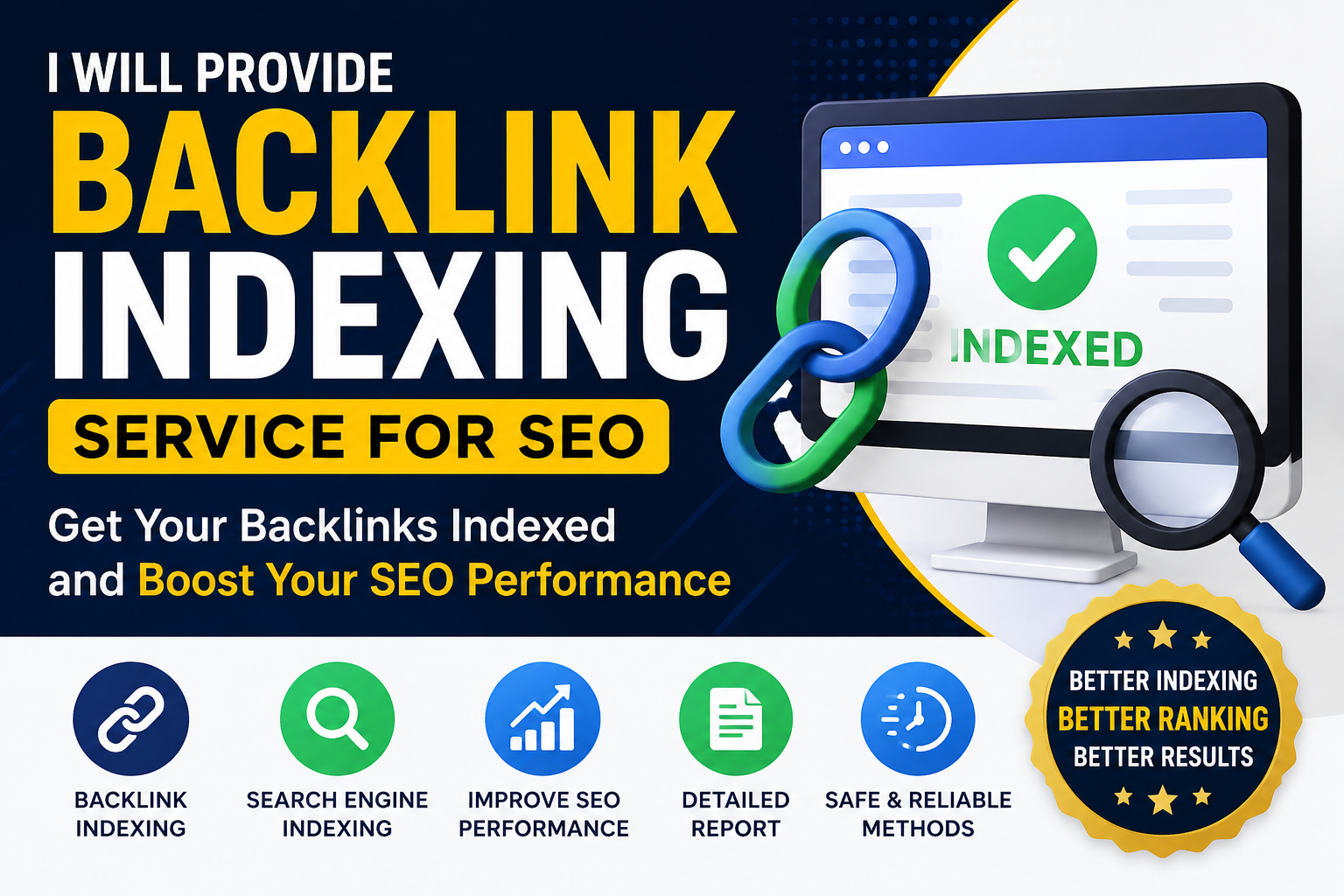 I Will Provide Backlink Indexing Service for SEO