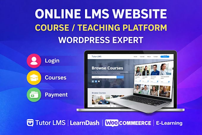 I will develop a profitable elearning or online course website