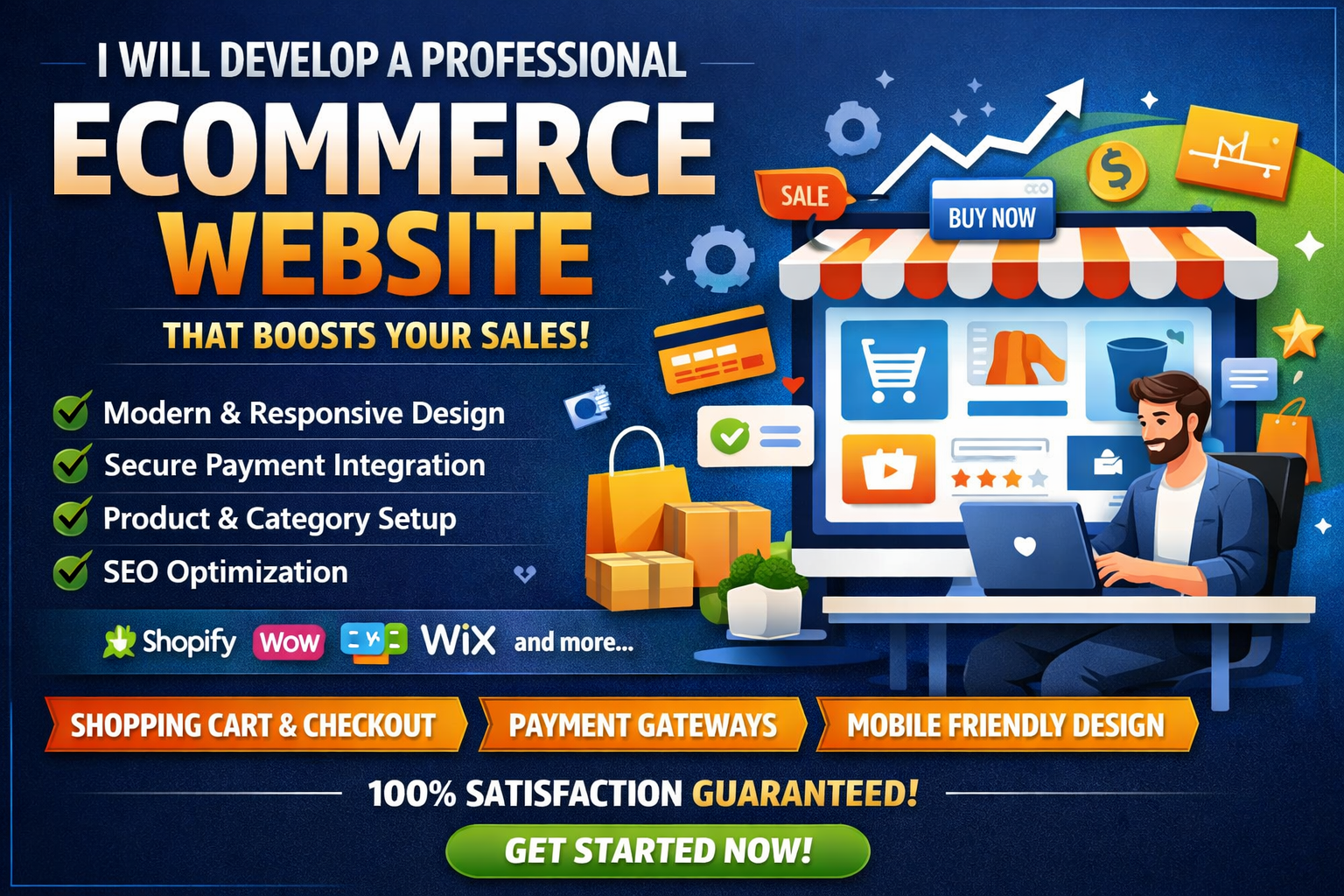 I Will Develop a Professional E-Commerce Website That Converts Visitors Into Buyers