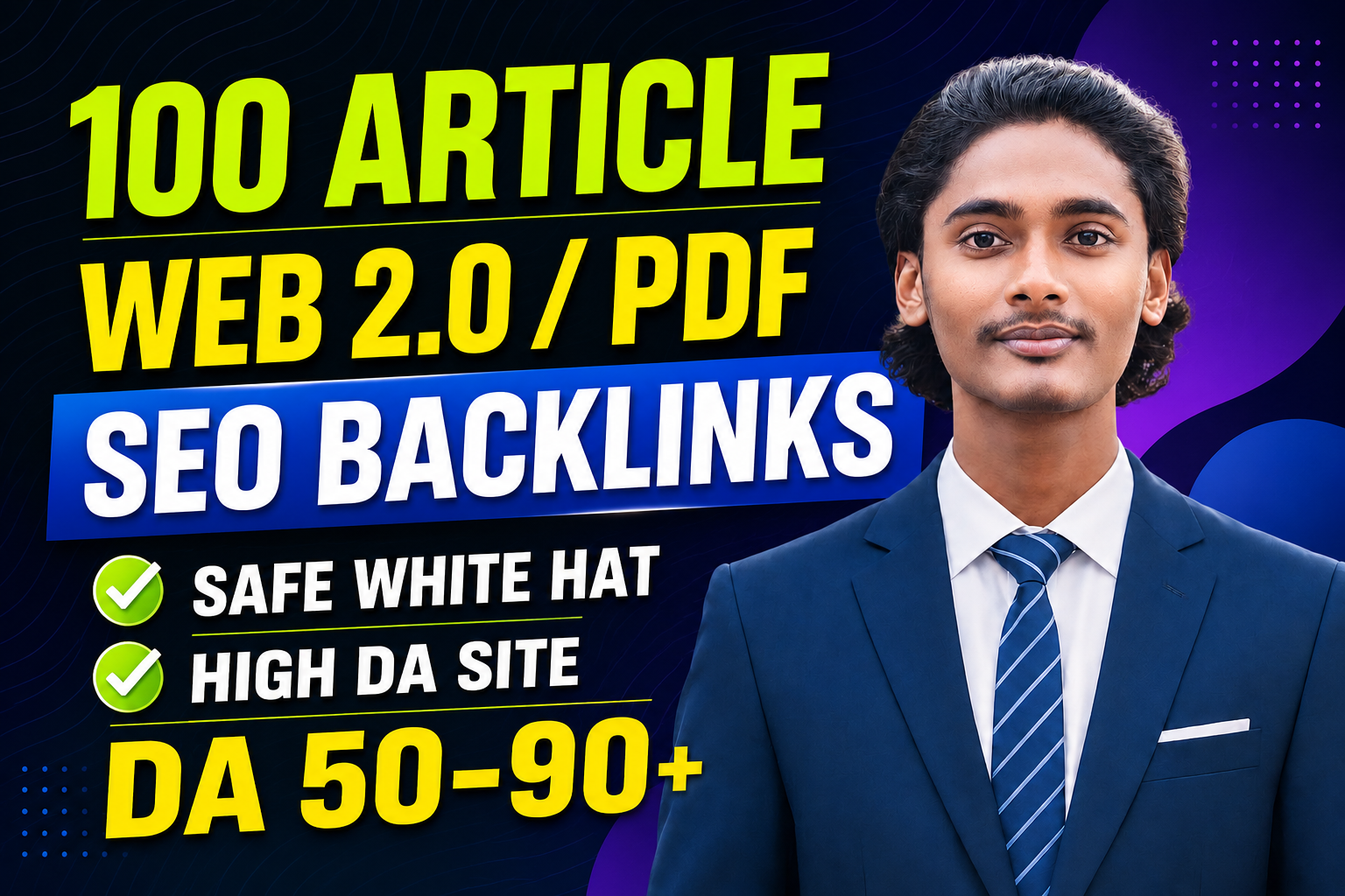 100 high DA article web 2.0 and PDF submission SEO ba...