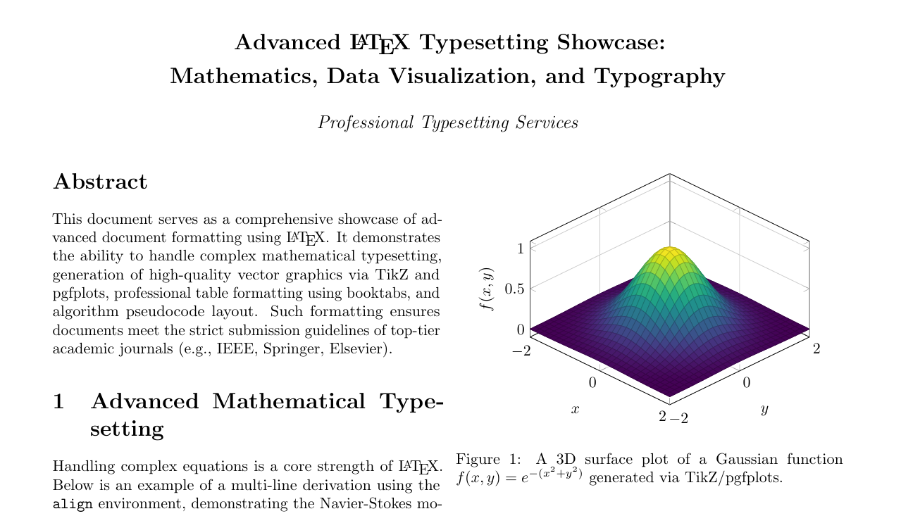 I will professionally typeset, format and convert your document to LaTeX