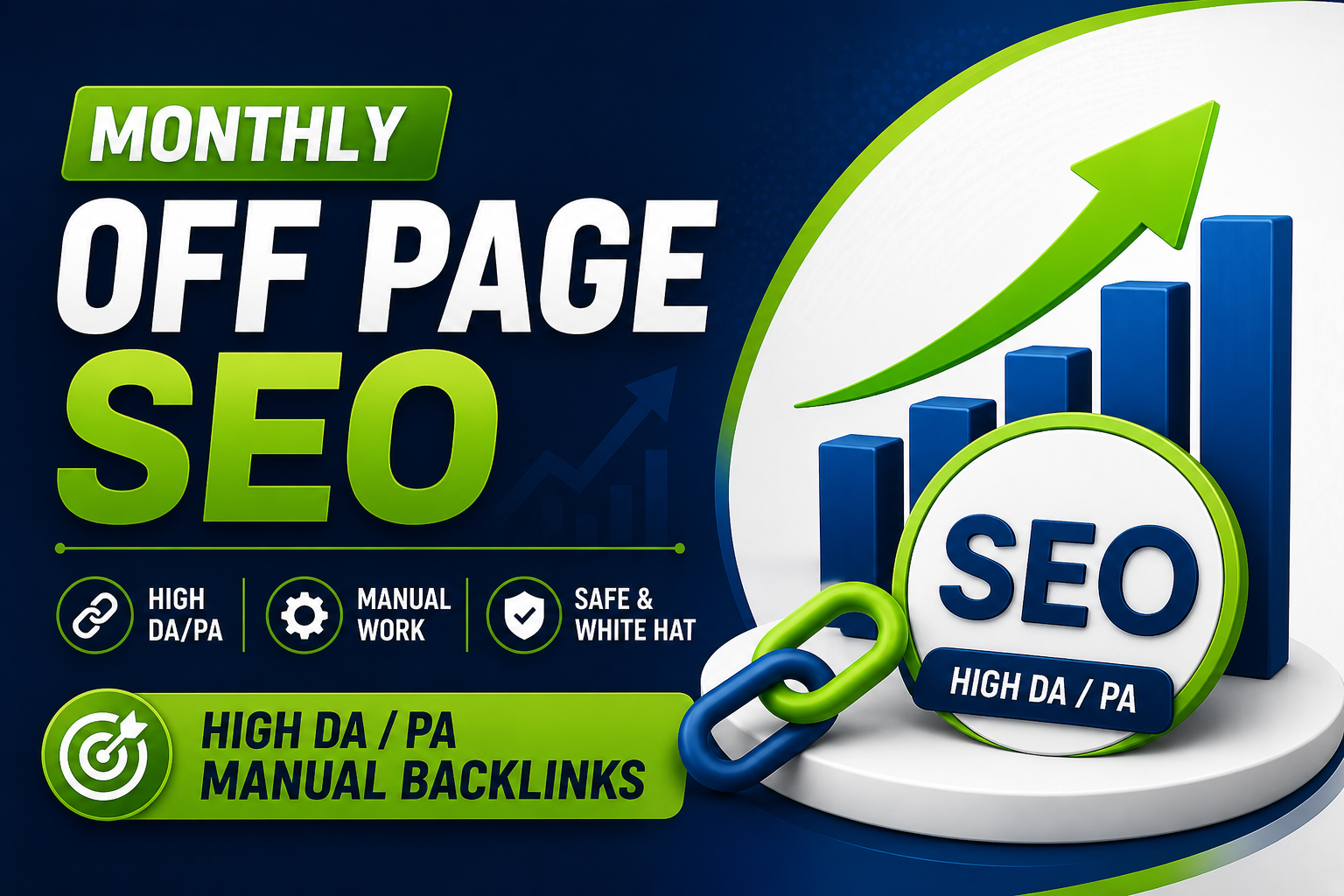 I Will Provide Monthly 999 Off Page SEO Service with High Quality Manual Backlinks 