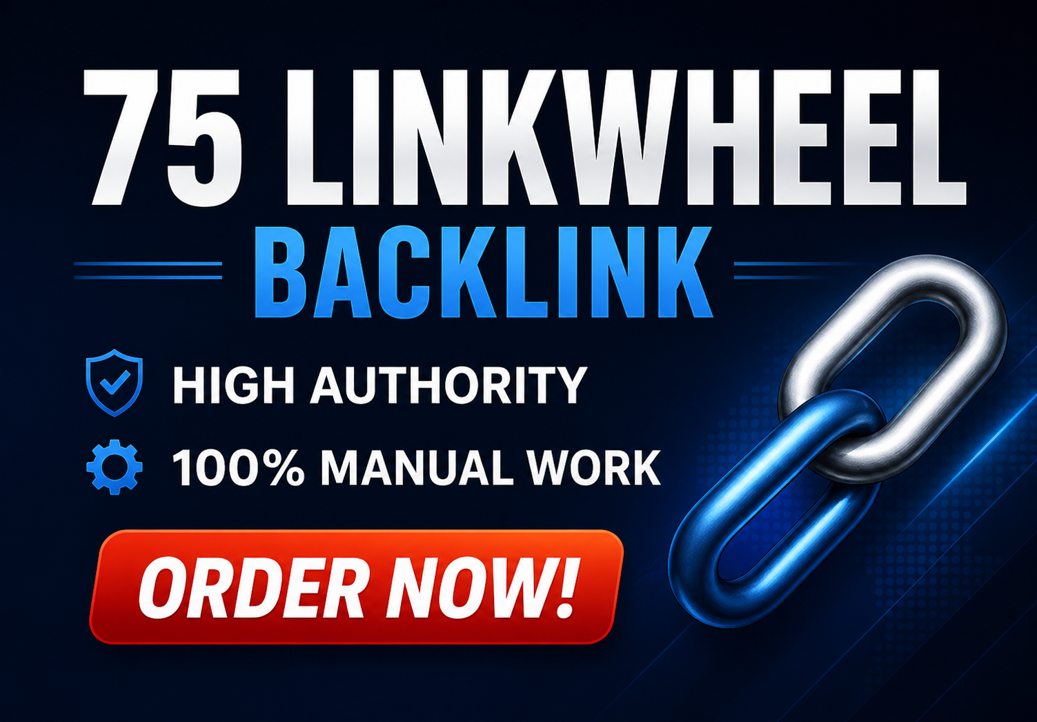 I will manually create75 powerful link wheels backlinks 