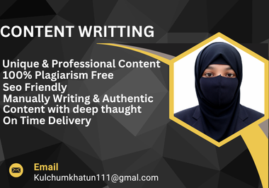 professional SEO Article Writing 1000+ words on any Niche