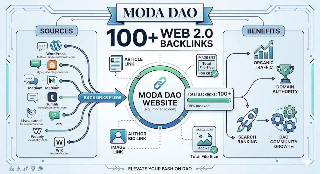 100 web 2.0 Backlinks for Google Ranks