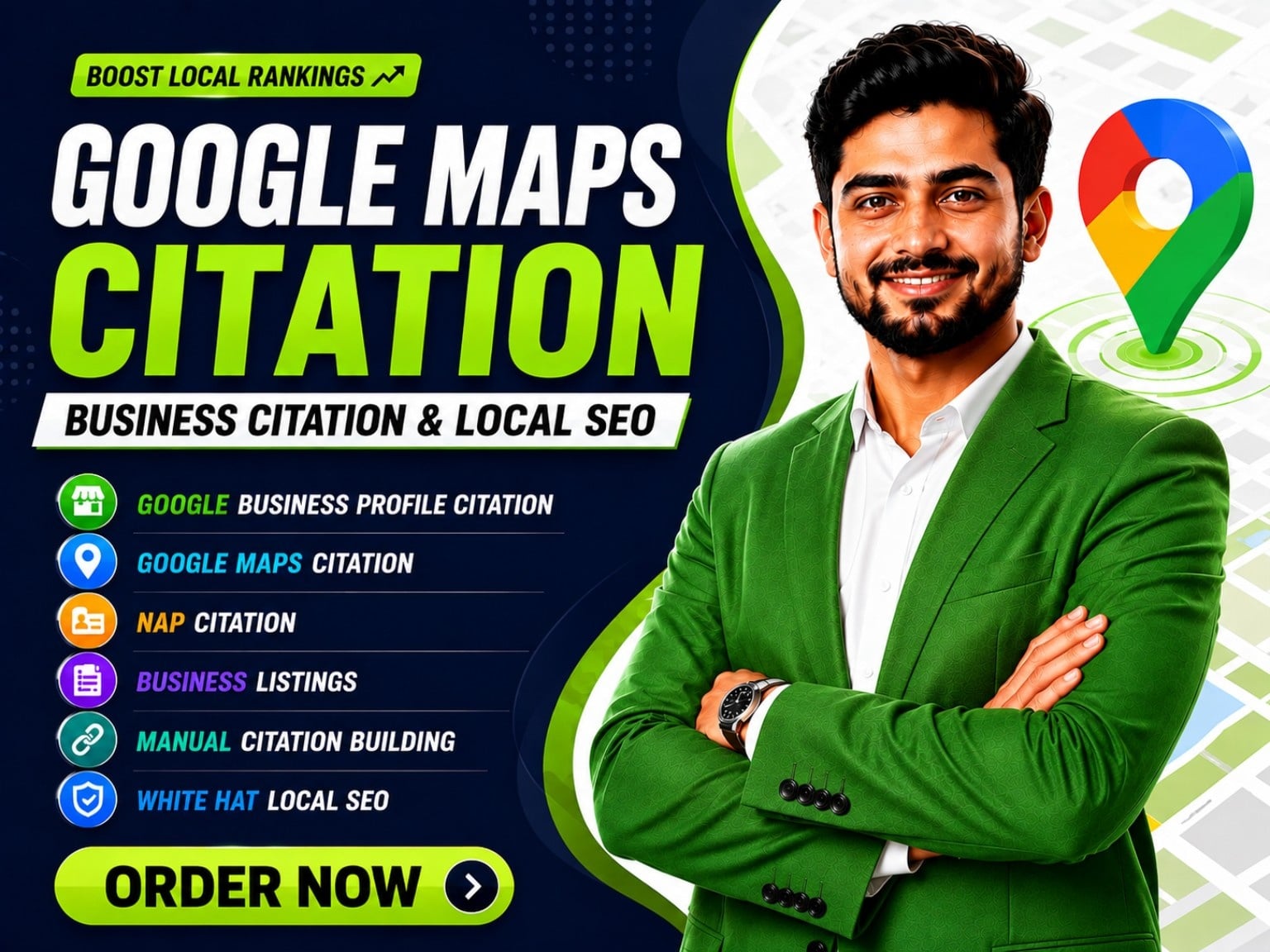 I Will Build Premium 3000 Google Maps Citations to Boost Local SEO & Google Business Profile Visibil