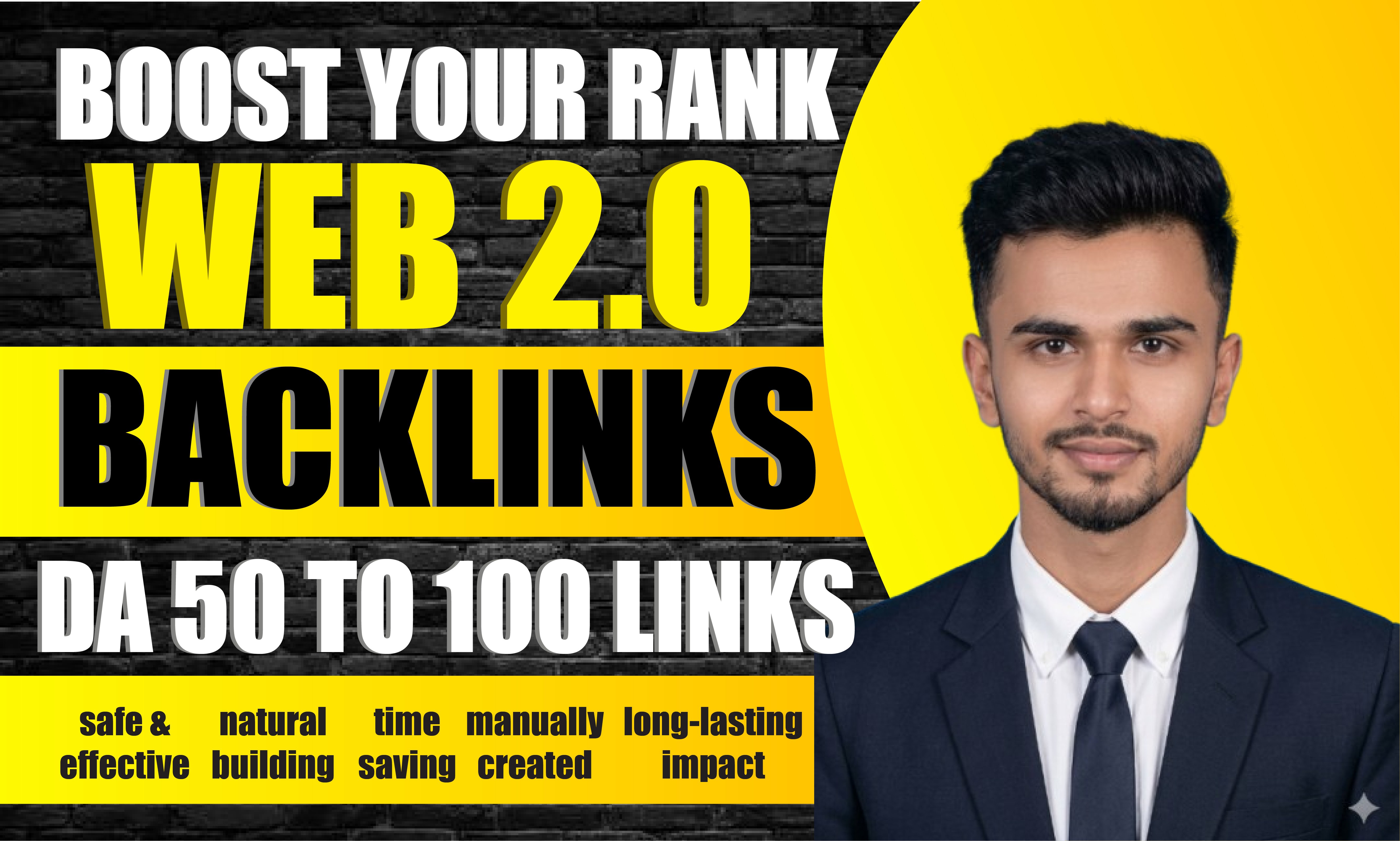 Supercharge SEO with 100 WEB 2.0 High Authority Backlinks DA50-DA100