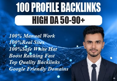 Create 100+ Profile Backlinks High DA SEO Link Building
