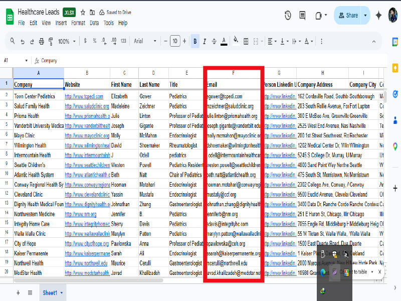 I will find valid email addresses and provide linkedin leads