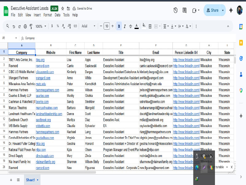 I will find valid email addresses and provide linkedin leads