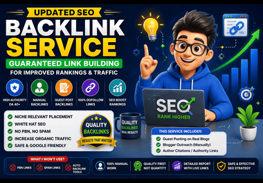 Updated SEO Backlink Service - Guaranteed Link Buildi...