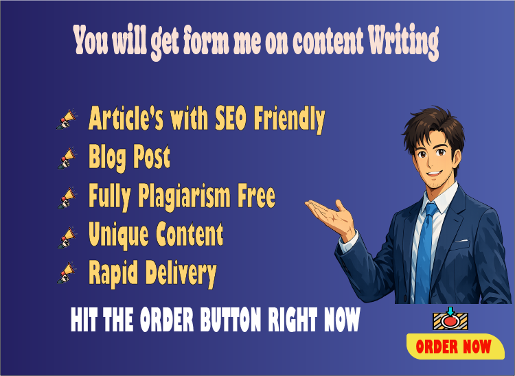 I expertly write content of 1000+ words, fully plagiarism-free, on all topics 
