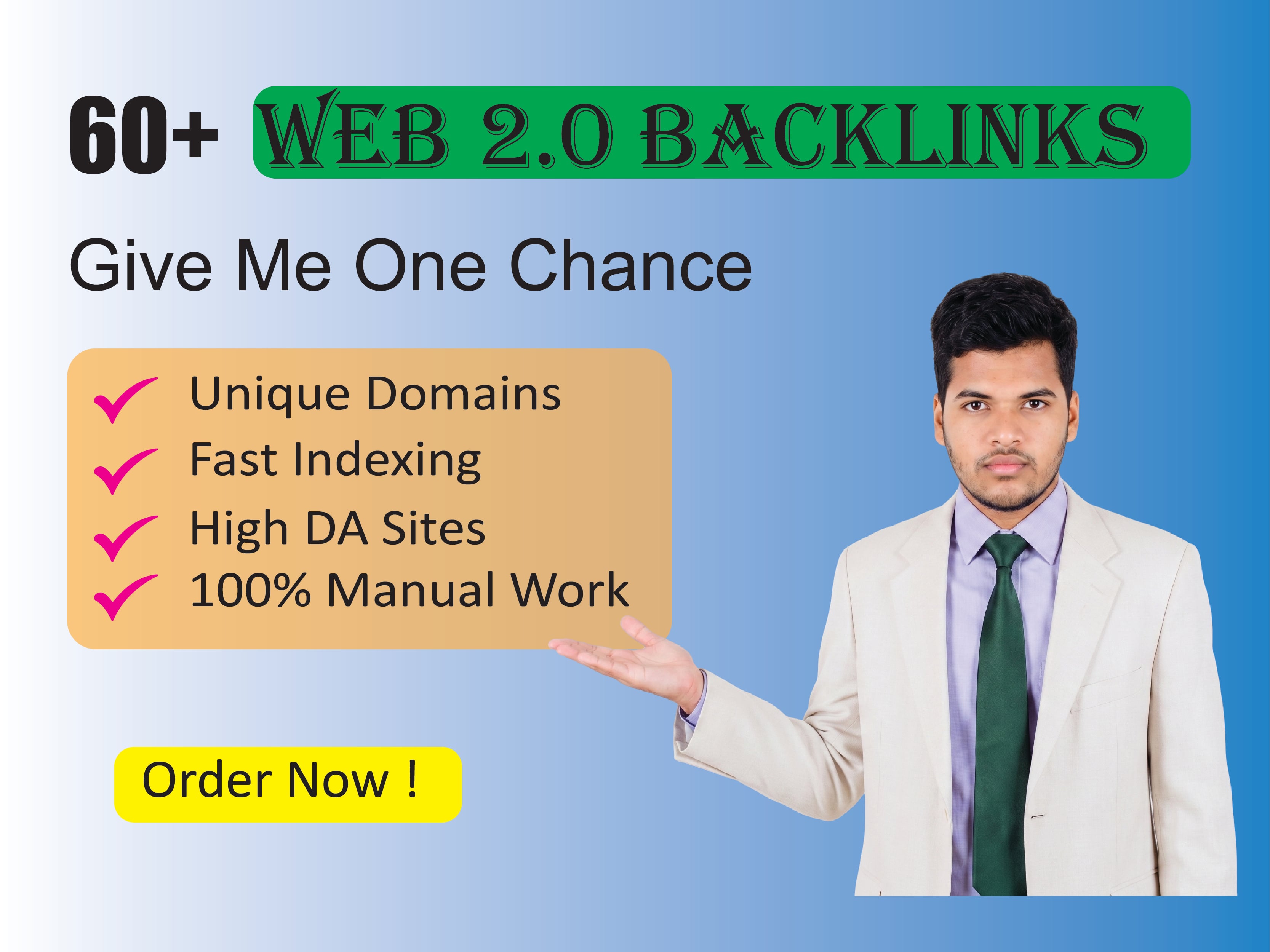 I Will Create 60+ Authority Web 2.0 Backlinks Unique Site And Boost Ranking For Your Website.