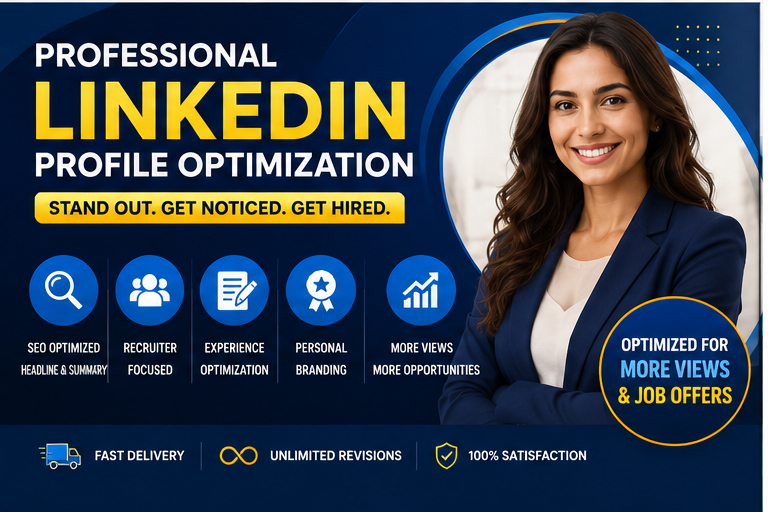 I will optimize, revamp and manage linkedin profile for career 
