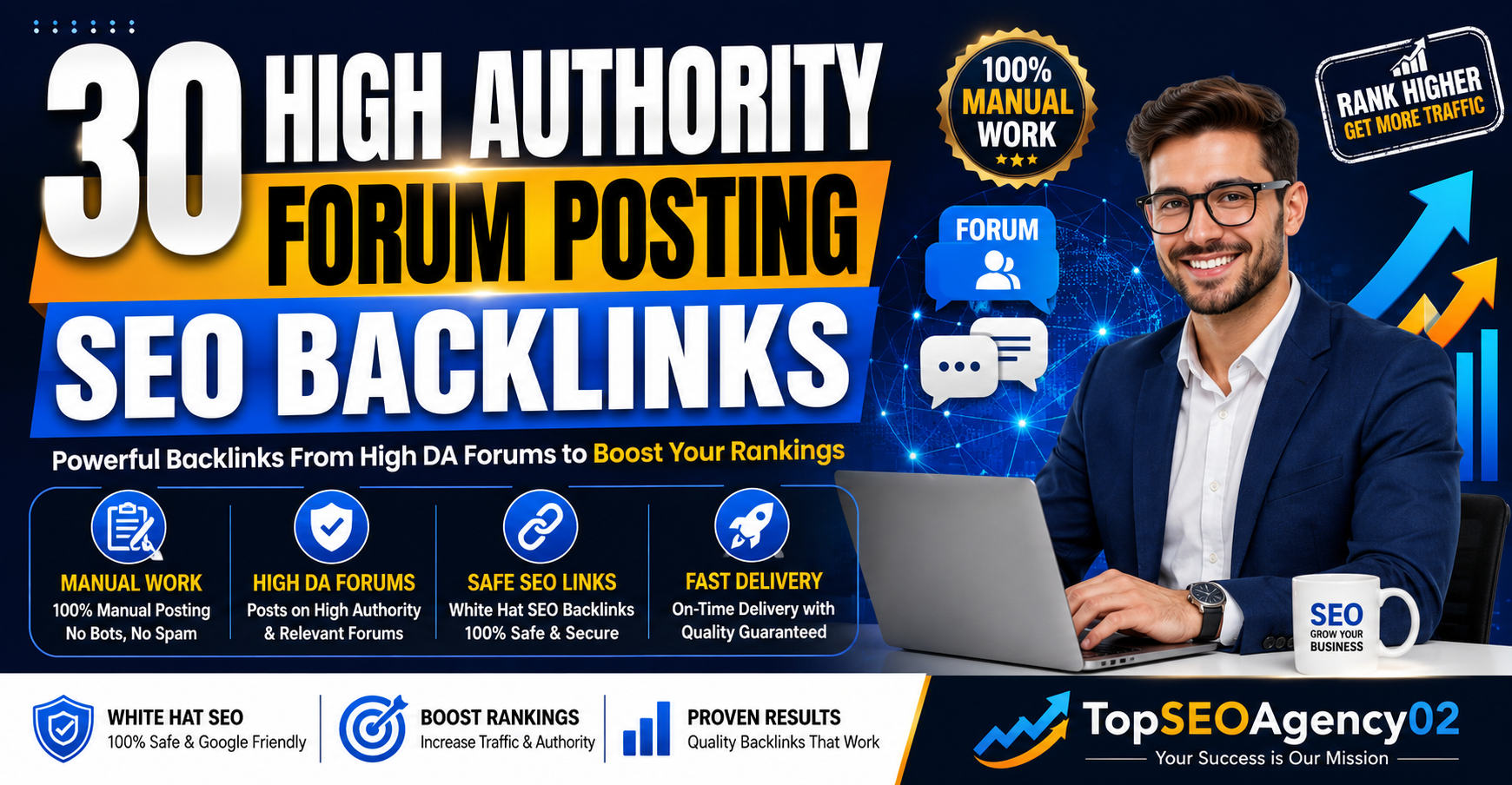 I Will Do 30 High Authority Forum Posting for SEO Bac...