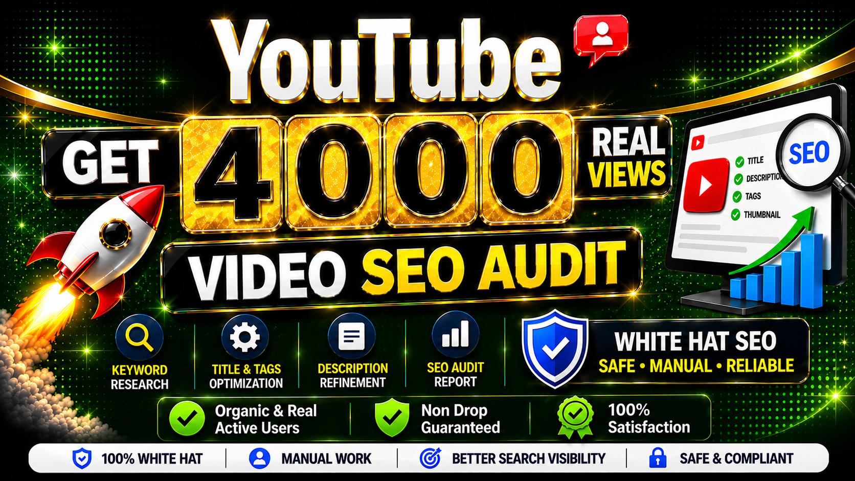 I will provide professional video SEO audit and metad...