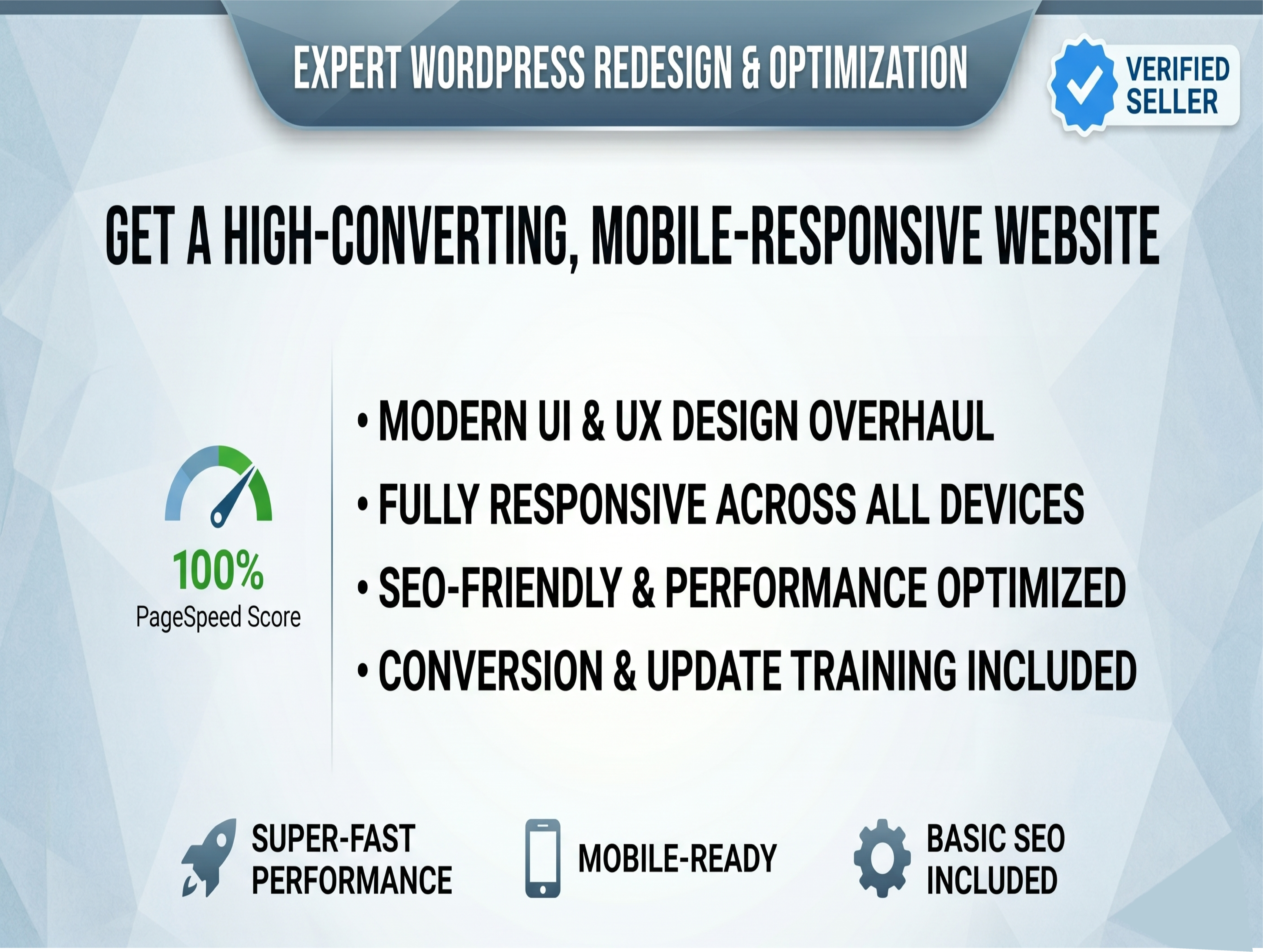 I will rebuild a professional WordPress website for y...