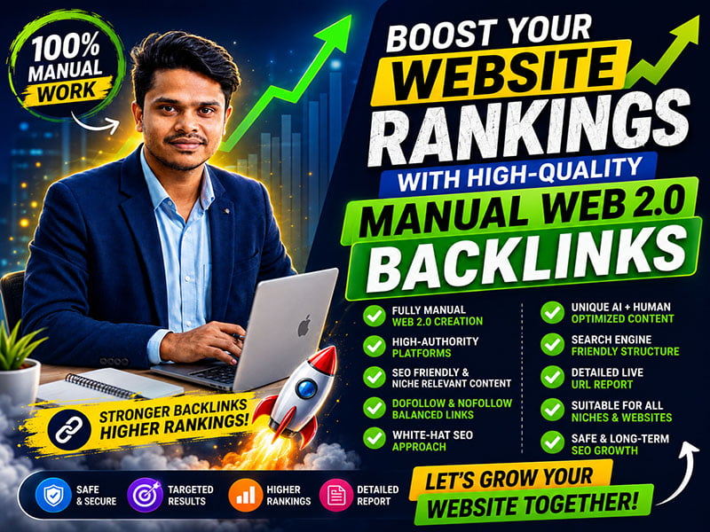 I Will Build Premium Manual Web 2.0 Backlinks to Boost SEO Growth ????