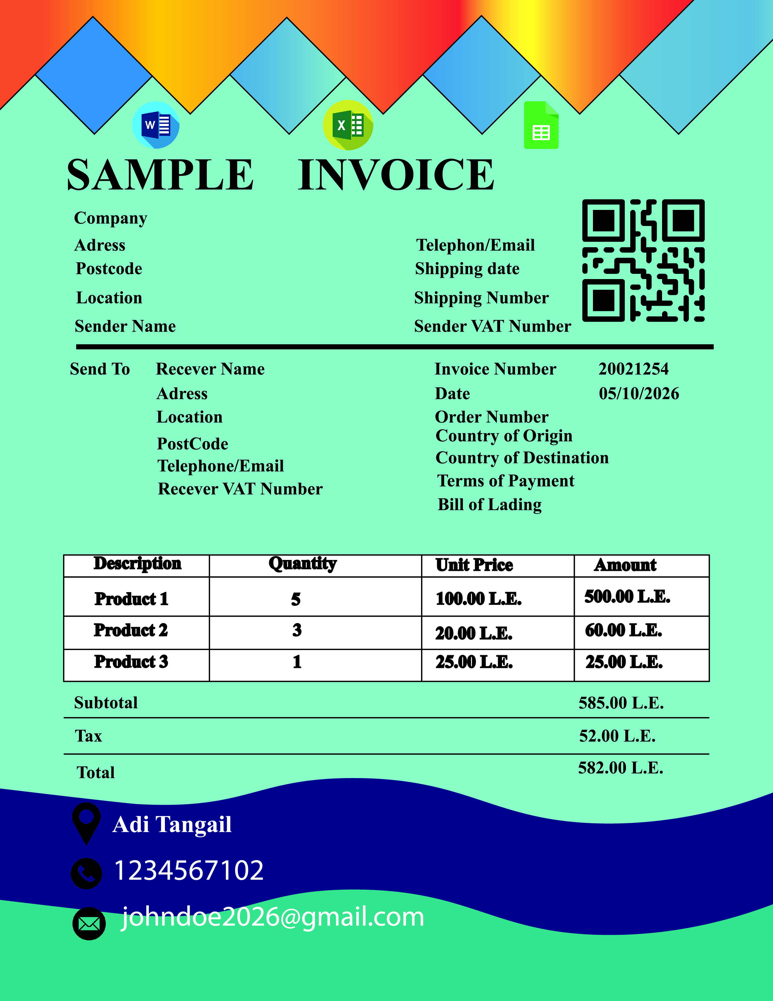 Professional Invoice Design & Custom Billing Temp...