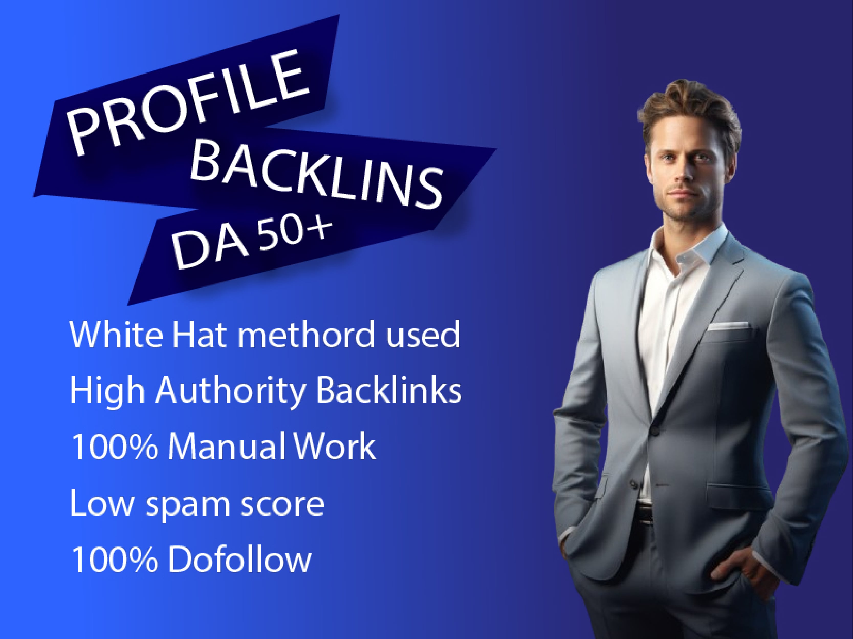 I will do 100 profile backlink building for SEO optim...