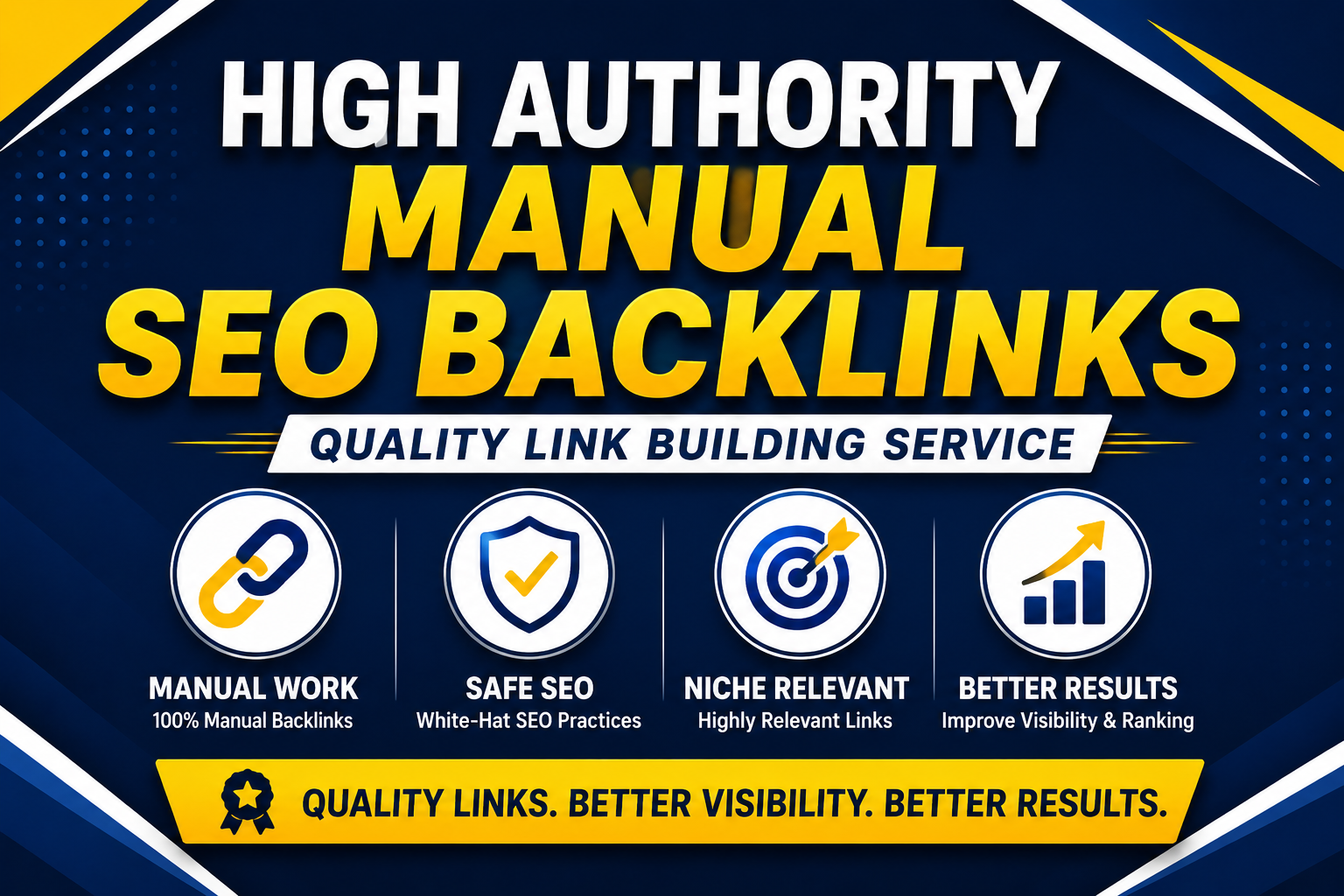 I will create 50 Authority manual SEO backlinks for your website