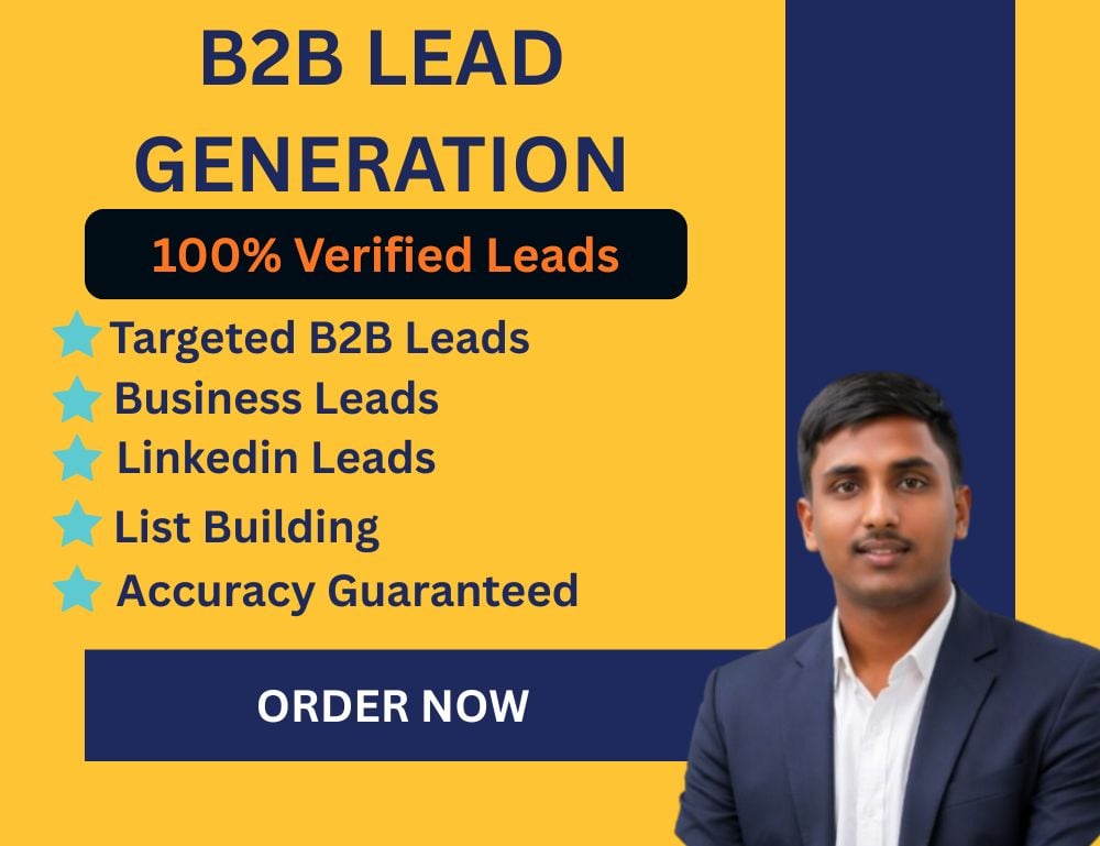 I will perform professional B2B lead generation and targeted data entry