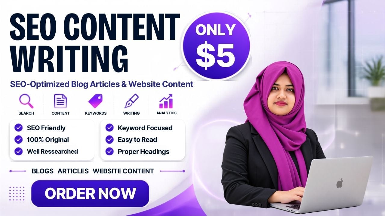 I will write SEO-optimized blog articles and website ...