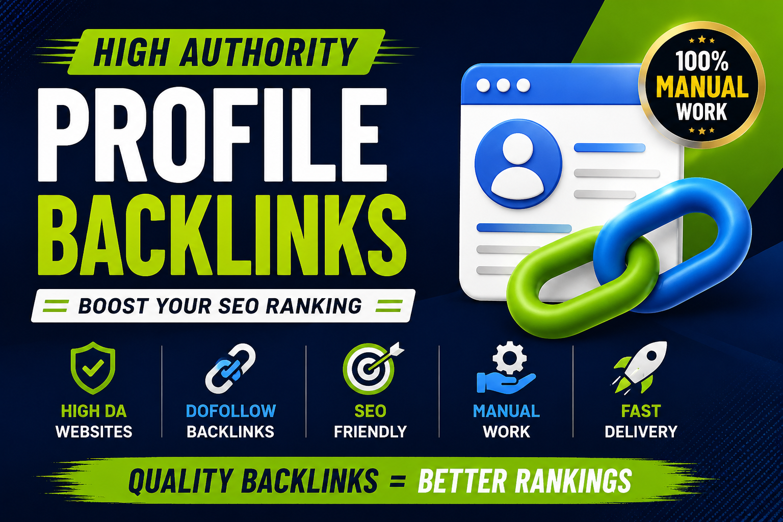 I will build 200+ dofollow profile backlinks for website
