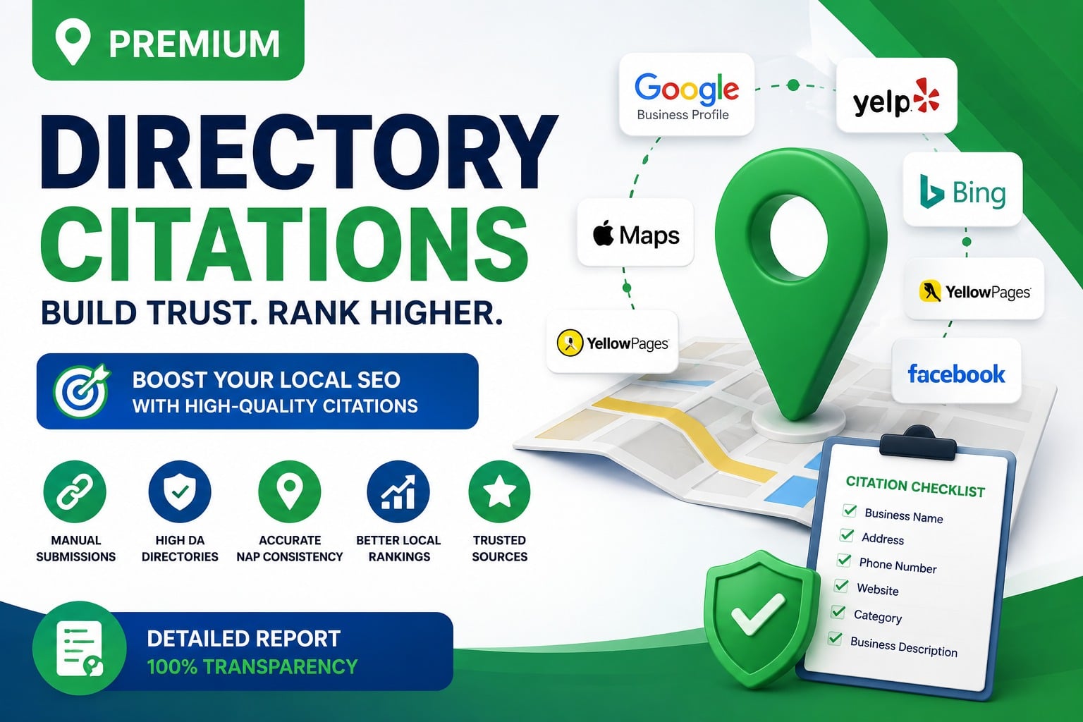 Create 100 High Quality Business Directory Citations