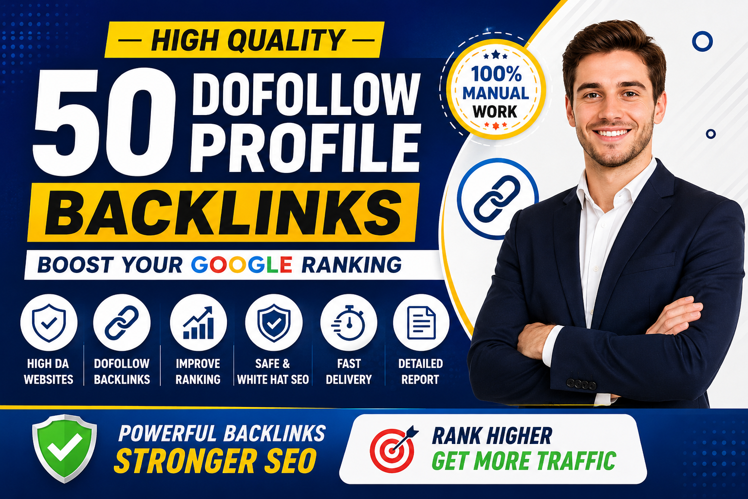I Will Create 50 High Quality Dofollow Profile Backli...