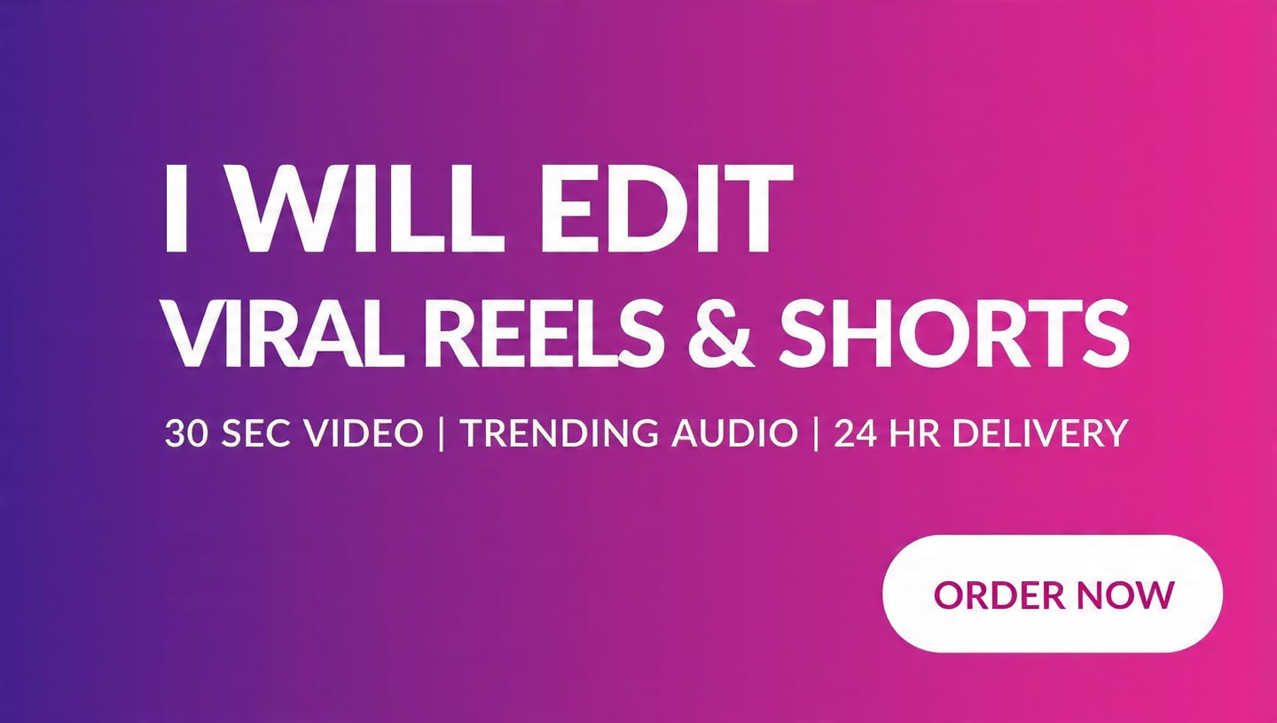 I will edit your TikTok, Reels and YouTube Shorts